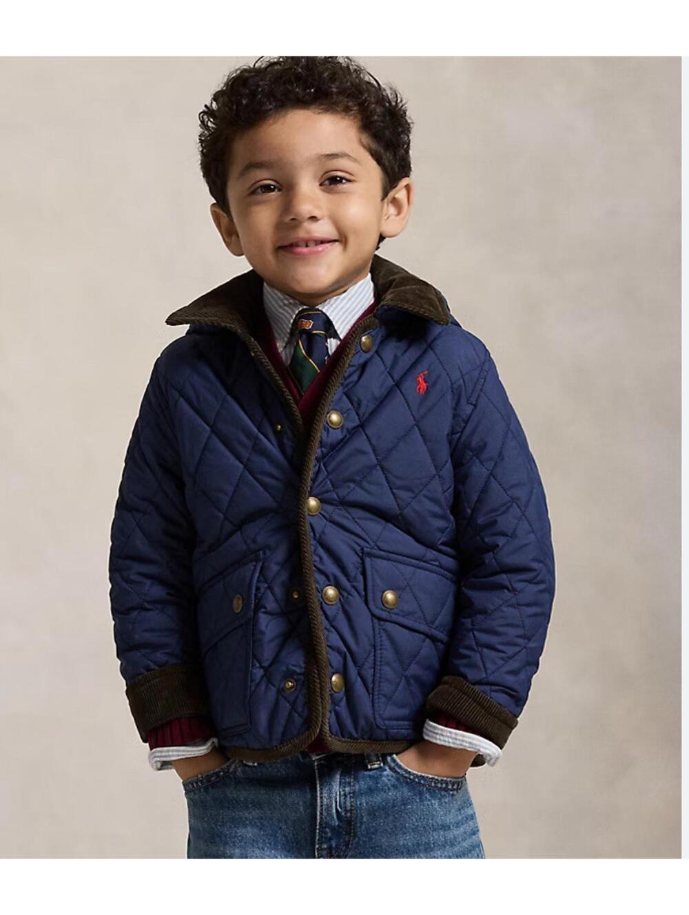 Polo Ralph Lauren Boy's Girls Toddler Sz 3 3t Quilted Barn Jacket Preppy School